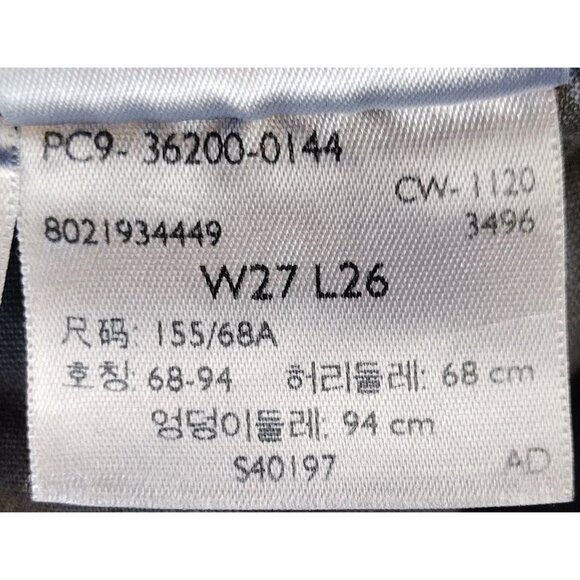 Levi Dark Wash 501 Distressed Button Fly 27x26 - Picture 7 of 12